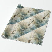 トンフライウォーター色スタイル湖 ラッピングペーパー (アンロールド)