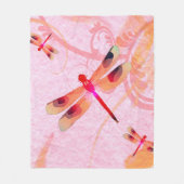 トンフライオンピンクフリースブランケット フリースブランケット (正面)