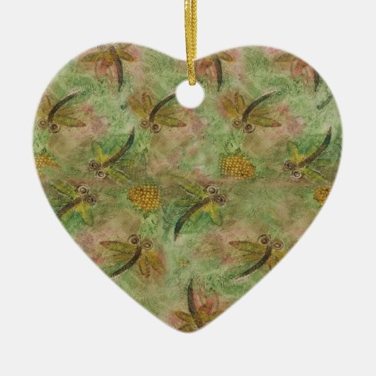 トンフライコットンキャンディハートオーナメント セラミックオーナメント (正面)