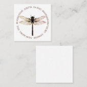 トンフライサークルタイプのガーデンデザイン スクエア名刺 (正面/裏面)