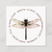 トンフライサークルタイプのガーデンデザイン スクエア名刺 (正面)