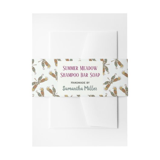 トンフライシャンプーバーソープバンドラップ包装 招待状ベリーバンド (正面例)