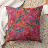 トンフライダンスホット明るい赤紫色 クッション (ブランケット)