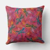 トンフライダンスホット明るい赤紫色 クッション (裏面)