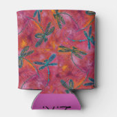 トンフライダンスホット明るい赤紫色 缶クーラー (裏面)