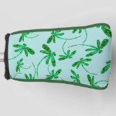 トンフライネオングリーン ゴルフヘッドカバー (正面)