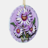 トンフライパープルデイジー セラミックオーナメント (右)