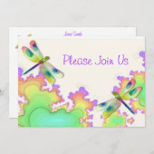 トンフライフラクタル結婚式招待状 招待状 (正面/裏面)