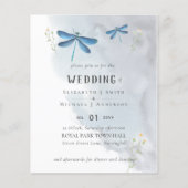 トンフライ魔法水彩結婚式招待状 (正面)
