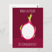 トンフルーツ食品にこやかな漫画のキャラクター | ポストカード (正面/裏面)