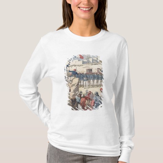 トンブクトゥのフランスのな旗の上昇 Tシャツ (正面)