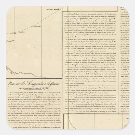 トンブクトゥアフリカ スクエアシール (正面)