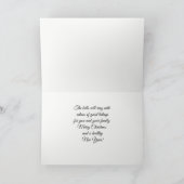 トンプソングレースコティモダンッシュタータンチェッククリスマス シーズンカード (内部)