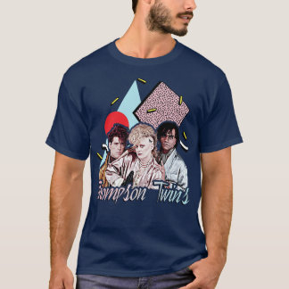 トンプソンツインズレトロ80sスタイルファンアート tシャツ