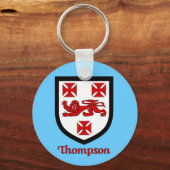 トンプソンフェイムリーシールドキーチェーン キーホルダー (正面)