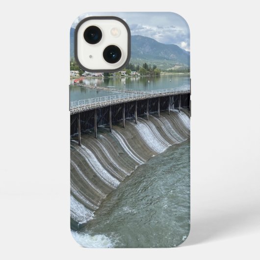 トンプソンフォールズダムiPhoneケース iPhoneケース (裏面)