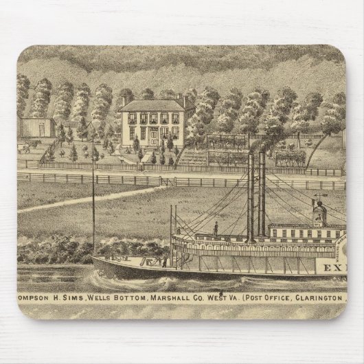 トンプソン後期Hシムスの研究 マウスパッド (正面)