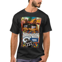トンプソン・スピン・ツインズ。ベーシックダークTシャツ