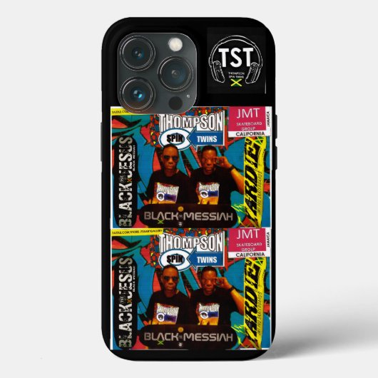 トンプソンSPIN TWINS Apple iPhone 13 Pro,タフ Case-Mate iPhoneケース (裏面)