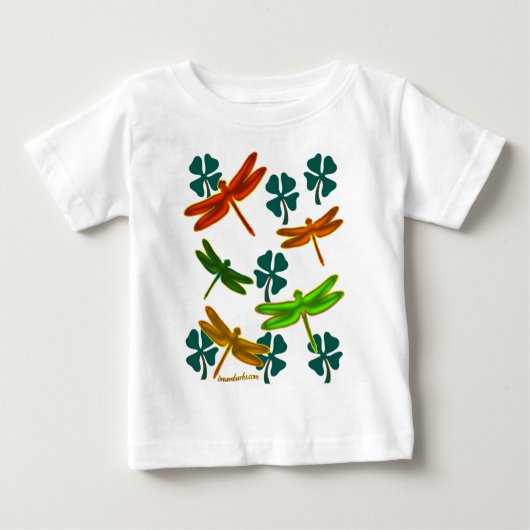 トンボおよびシャムロック ベビーTシャツ (正面)