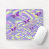 トンボおよびハート マウスパッド (マウス)