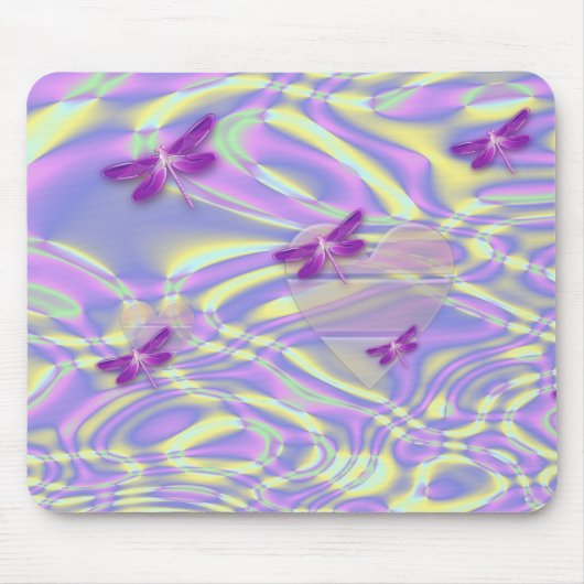 トンボおよびハート マウスパッド (正面)