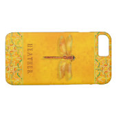 トンボがアンバーサップケルト結び目模様カスタム Case-Mate iPhoneケース (裏面(横))