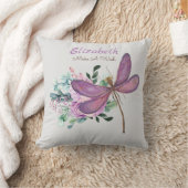 トンボがウィッシュパープルを作る新生児ギフト クッション (ブランケット)