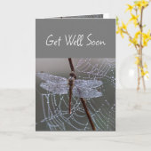 トンボが元気になる カード (黄色い花)