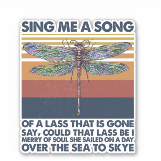 トンボが消えた娘の歌を歌って シール (正面)