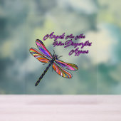 トンボが近づくと天使が現れる –  アクリルサイン (ニュートラル)