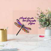 トンボが近づくと天使が現れる –  アクリルサイン (ウェディング)