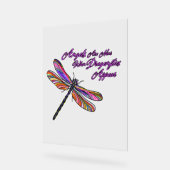 トンボが近づくと天使が現れる –  アクリルサイン (傾斜)