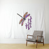 トンボが近づくと天使が現れる –  タペストリー (インサイチュ(横))