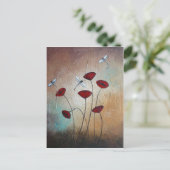 トンボとケシ ポストカード (スタンド正面)