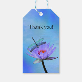 トンボとスイレン 感謝のギフトタグ ギフトタグ
