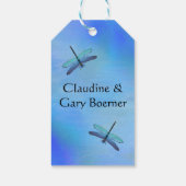 トンボとスイレン 感謝のギフトタグ ギフトタグ (裏面)