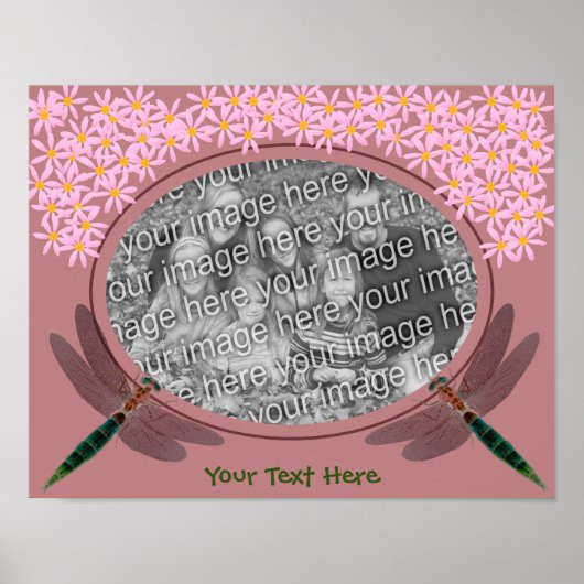 トンボとデイジーが自分の写真を作成 ポスター (正面)