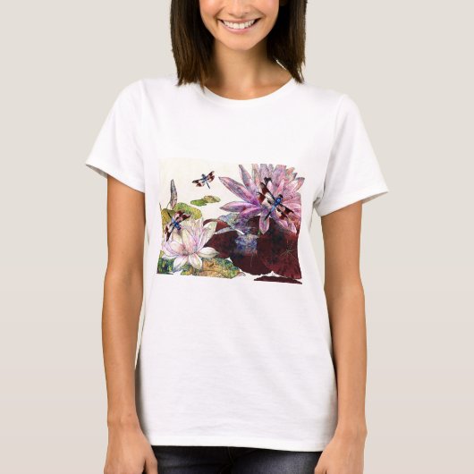 トンボとハス.jpg tシャツ (正面)