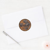 トンボとハミング鳥 ラウンドシール (封筒)