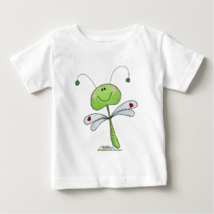 トンボとハート ベビーTシャツ