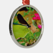 トンボとバラ メタルオーナメント (右)