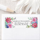 トンボとフローラ差出人住所ラベル ラベル (インサイチュ)