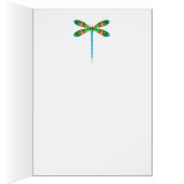 トンボとユリのカード (内側 (右))