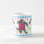 トンボとユリのマグカップ2 コーヒーマグカップ (中央)