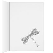 トンボとユリの着色カード (内側 (右))