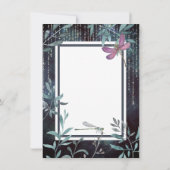 トンボとライト夕べ庭園の結婚式 セーブザデート (裏面)