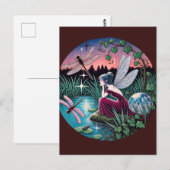 トンボと妖精 ポストカード (正面/裏面)