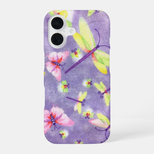トンボと稲妻のバグ iPhone 16ケース (裏面)