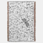 トンボと花 スローブランケット (正面縦)